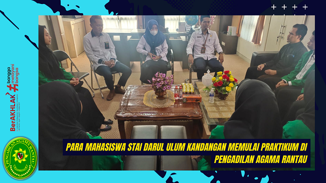 Para Mahasiswa STAI Darul Ulum Kandangan Memulai Praktikum di Pengadilan Agama Rantau