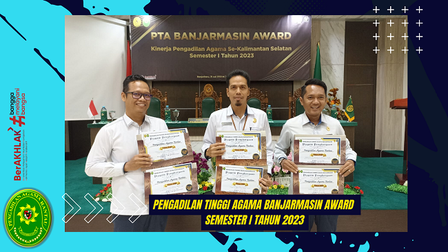 Pengadilan Tinggi Agama Banjarmasin Award Semester I Tahun 2023