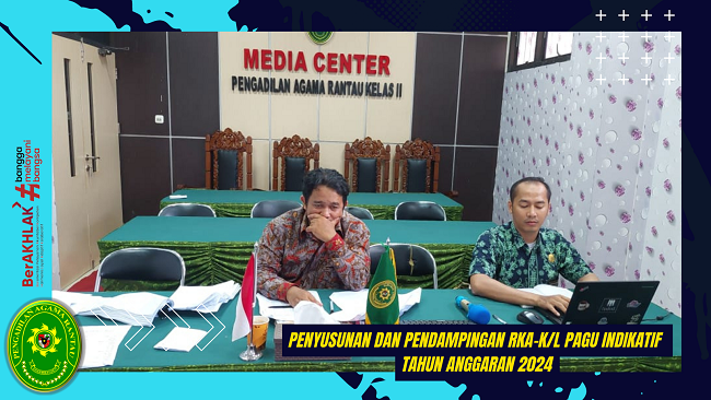 Penyusunan dan Pendampingan RKA KL Pagu Indikatif Tahun Anggaran 2024